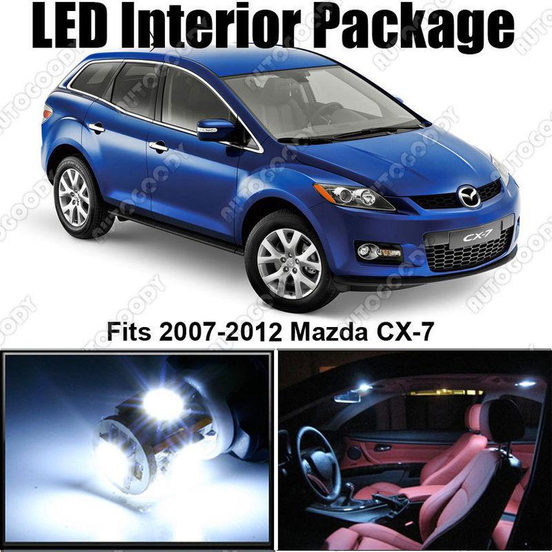 6 x white led lights interior package deal mazda cx-7