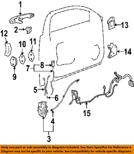 Chevrolet gm oem 20790497 door lock motor/door lock actuator motor