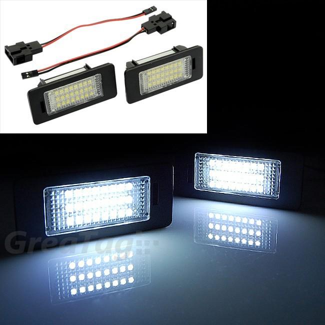 For 08-11 vw passat variant r36 wagon 5dr 6000k 24 led license plate light lamp