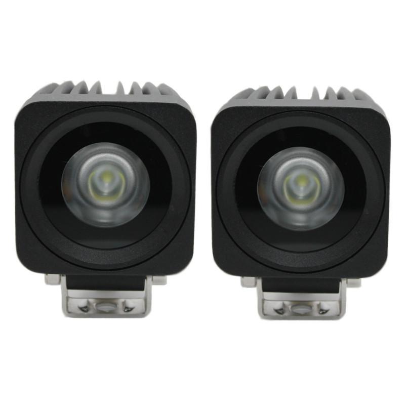 2pcs 10w cree led flood beam work light off road lamp truck ute boat 4x4 jeep