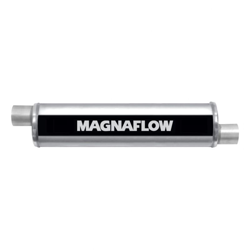 Magnaflow performance exhaust 13749 xl 3 chamber; satin stainless steel muffler