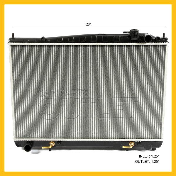 99 00 01 infiniti q45 v8 radiator assembly 4.1l 8cyl at