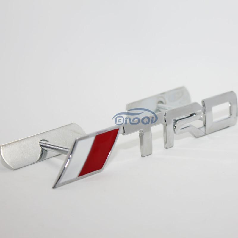 Metal trd front sports racing grille grill badge emblem decal for toyota 