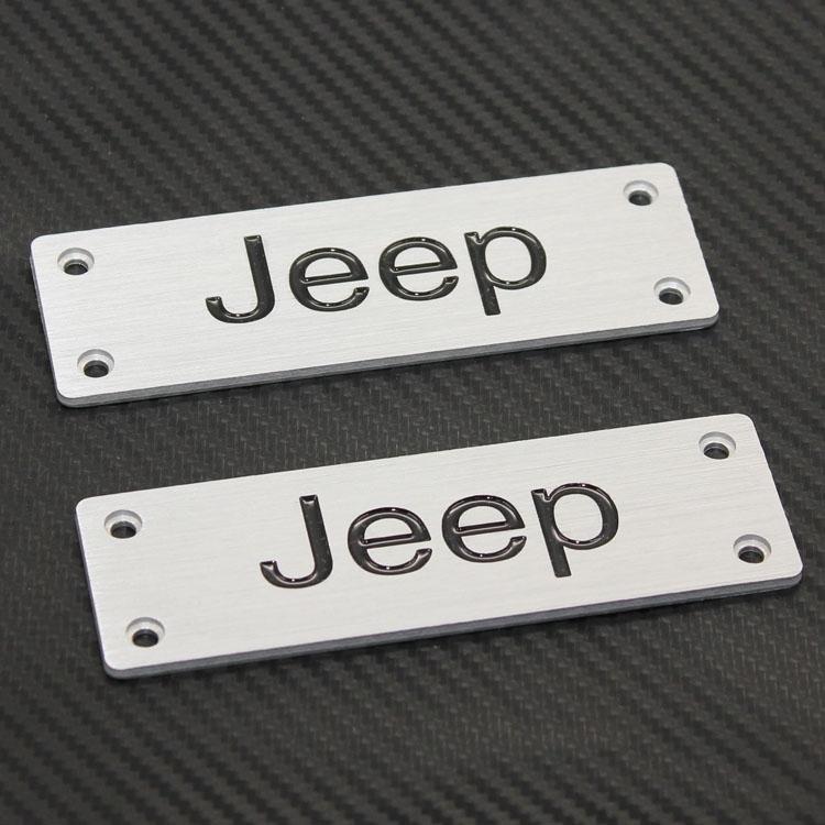 2pcs sports floor mat badge carpet emblem pad pads fit for jeep