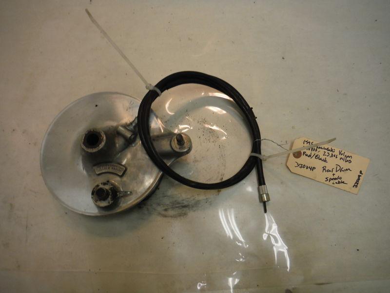 1995 kawasaki vulcan 800 oem rear drum brake with speedo cable  vn800