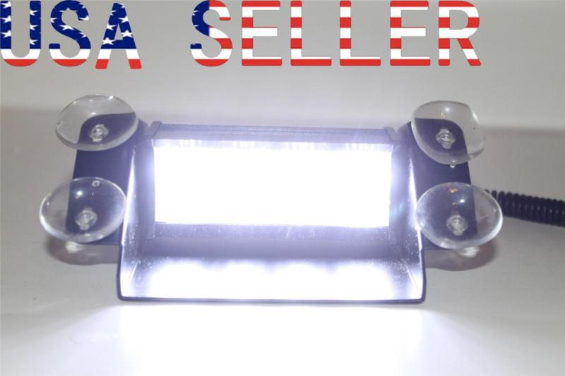 4 led 3mode car/truck strobe flash emergency warning windshield dash light white