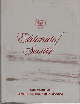 1988 cadillac eldorado\seville factory issue repair manual