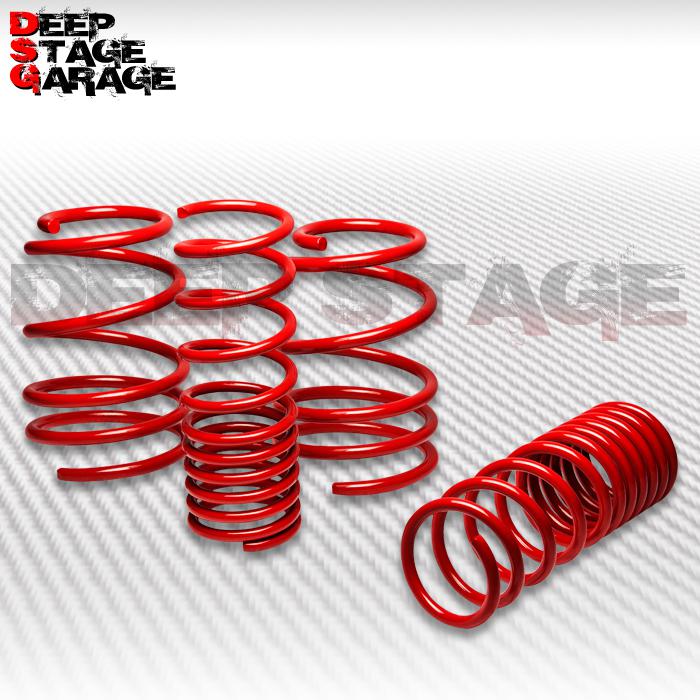 1.5" drop racing sport suspension lowering 08-11 subaru impreza wrx/ sti red