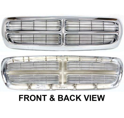 98-03 durango chrome grille ch1200199 new r/t sport 97-04 dakota cross bar grid