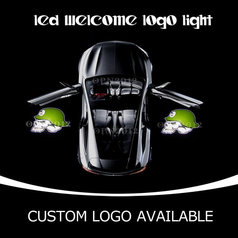 Metal mulisha car door welcome light led projector shadow light laser lamp