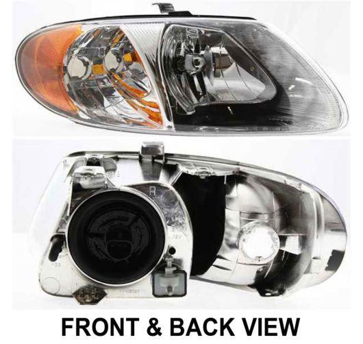 01-07 caravan right head lamp ch2503129 lens body light bulb town country 113"wb