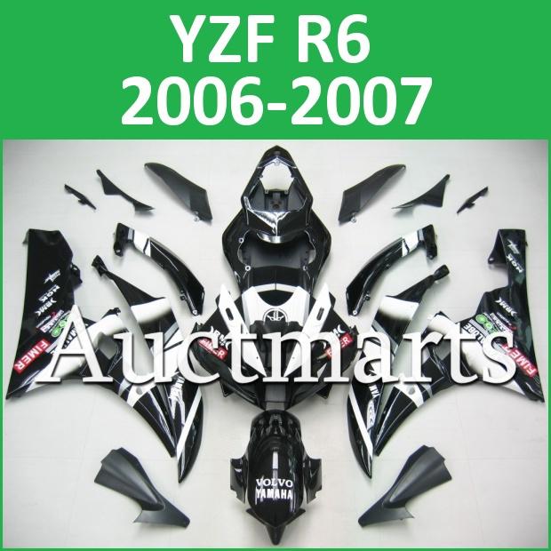 Fit yamaha yzf r6 06 07 yzfr6 2006 2007 600 fairing kit abs bodywork d30 c03