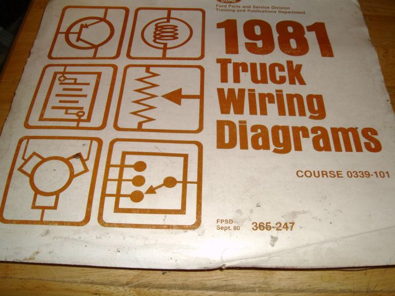 1981 ford truck master wiring diagram set original pickup thru big trucks!!!