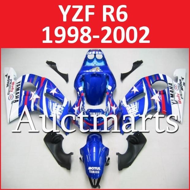 Fit yamaha yzfr6 98 99 00 01 02 yzf r6 1998 1999 2000 2001 2002 fairing h11 a11