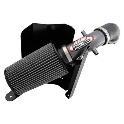 Aem power 21-8315dc air intake silver powdercoated tube red filter kit