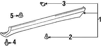 Toyota 75867aa010 genuine oem factory original scuff plate clip