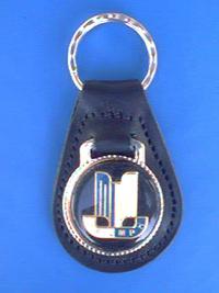 Triumph spitfire tr3 tr4 tr5 tr6 tr7 auto leather keychain key ring fob #049