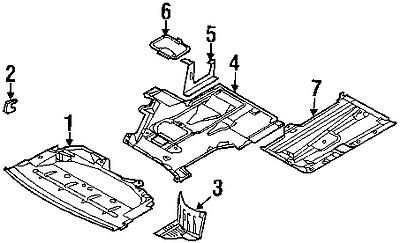 Bmw 51718159980 genuine oem factory original front deflector