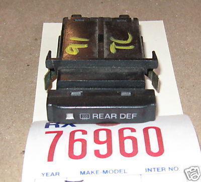 Lincoln 91 town car defrost/defog switch 1991