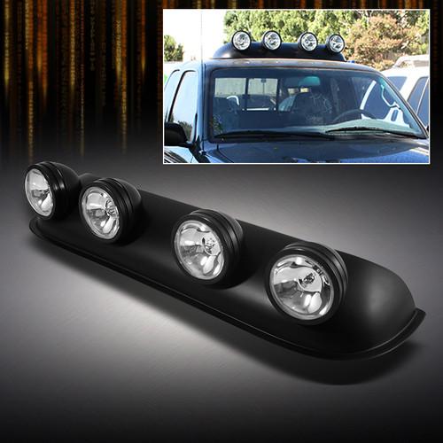 Completed kit suv/truck 4x4 off road roof top fog lights+bulbs+wiring+switch