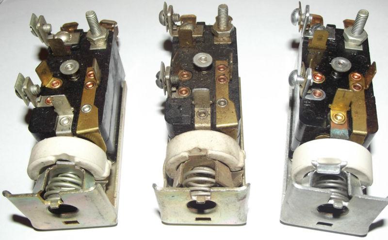 1955 mercury - headlight switch lot of three (3) ford thunderbird truck 6v 