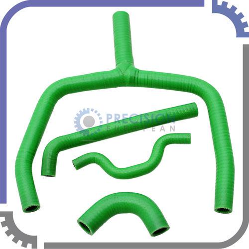 Silicone y hose kit for 09-12 kawasaki kxf250 radiator coolant couplers green