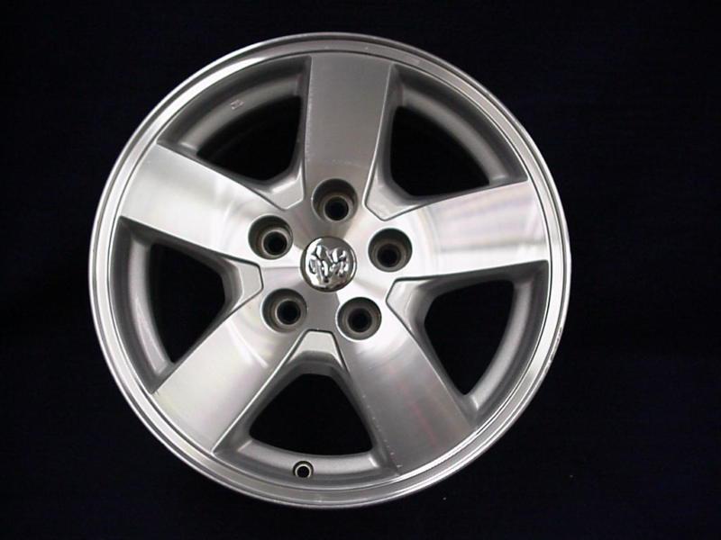 Dodge nitro 07-11 16" 5 spoke machined & silver alloy / aluminum wheel - 1