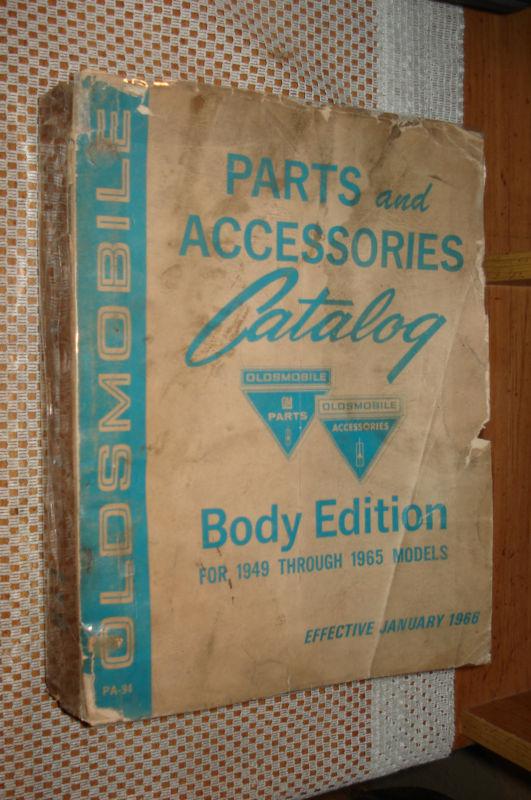 1949-1965 oldsmobile body parts book catalog gm numbers manual original rare 64 