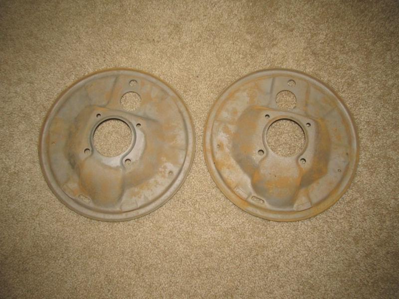 55 56 57 chevy original front brake backing plates