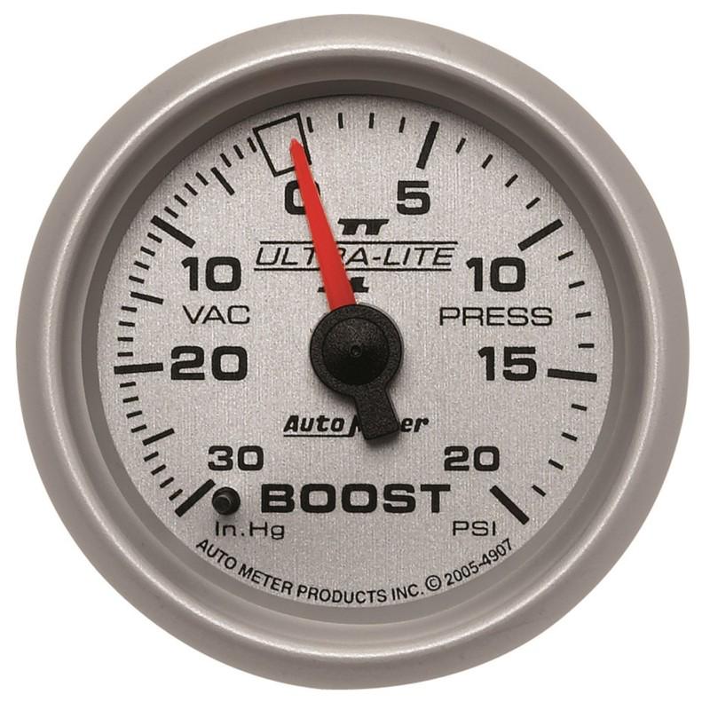 Auto meter 4907 ultra-lite ii; mechanical boost/vacuum gauge