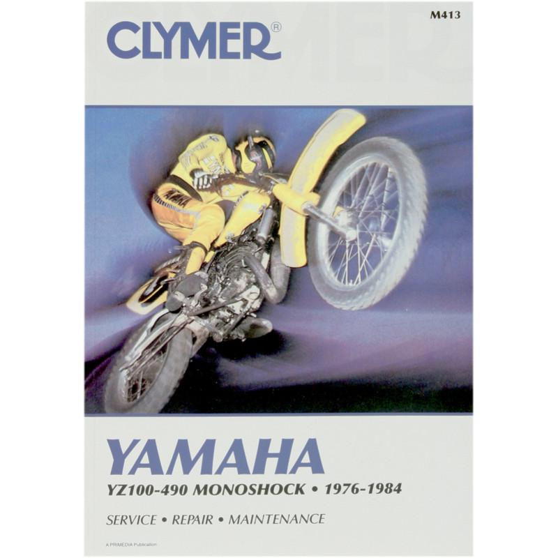 Clymer m413 repair service manual yamaha yz100-490 monoshock 1976-1984