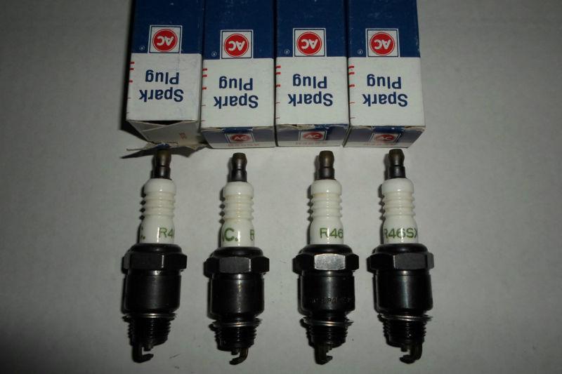 Nos r46sx ac delco spark plug  set of 4 fits buick, cadillac, oldsmobile pontiac