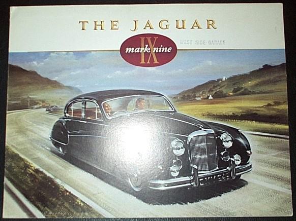 Original the jaguar mark nine ix saloon brochure, specs sheet 1959-61