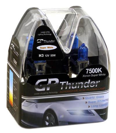 Gp thunder ii 7500k h3 xenon light bulb 55w white sgp75-h3////////////////////=.