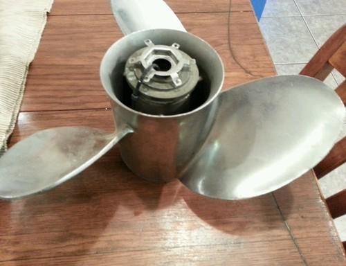 Stainless steel 3 blade boat motor prop