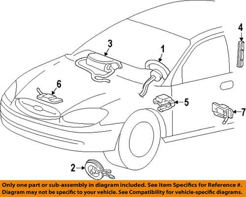 Ford oem 6f1z14b006a air bag-front sensor