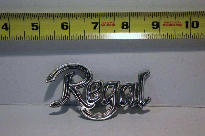 Old car emblem  regal #2 removed from junked car many years ago