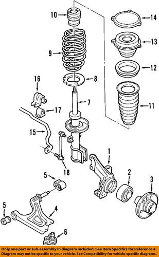 Saab oem 5063466 suspension strut assembly/front strut