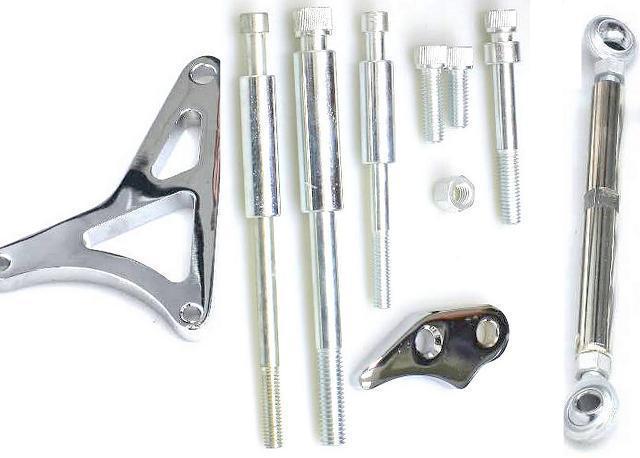 1 day sale ford 302 5.0 polished aluminum alternator bracket kit sbf w bolts