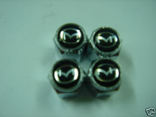 Car mazda wheel air valve caps set 4 pieces