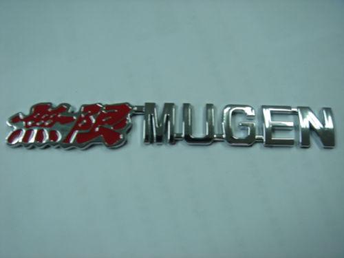 Car honda acura fender trunk emblem badge  mugen chrome