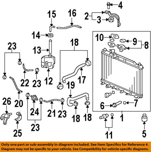 Honda oem 74176swaa01 radiator-upper bracket