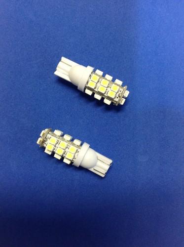 2pcs 12v 28-smd w5w 657 m158 white high power auto bulb