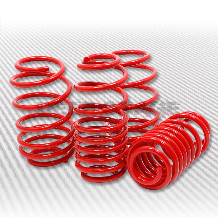 1.5"drop sport suspension racing lowering spring 09-13 coupe r-spec i4/v6 red