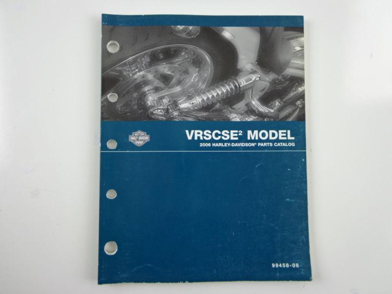 Harley davidson 2006 vrscse 2 parts catalog 99458-06