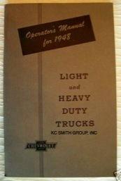 1948 chevy truck owners manual