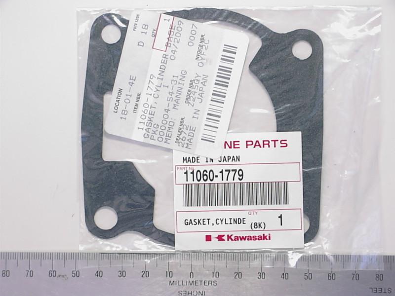 11060-1779 $5.99 oem kawasaki kx80 kx85 kx100 kx 80 85 100 cylinder base gasket