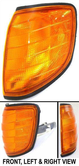 Corner light lamp new amber lens left hand mercedes s class driver side lh sedan