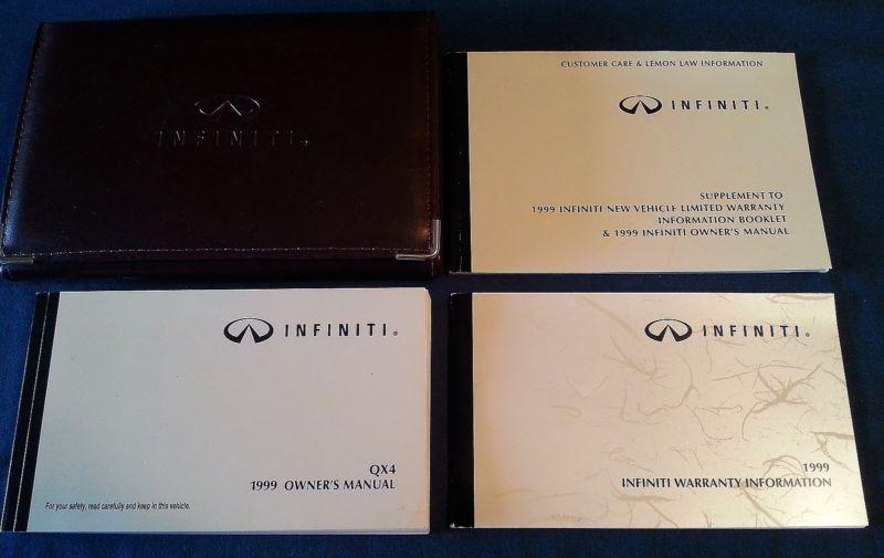 1999 infiniti qx4 owners manual set with factory case  oem