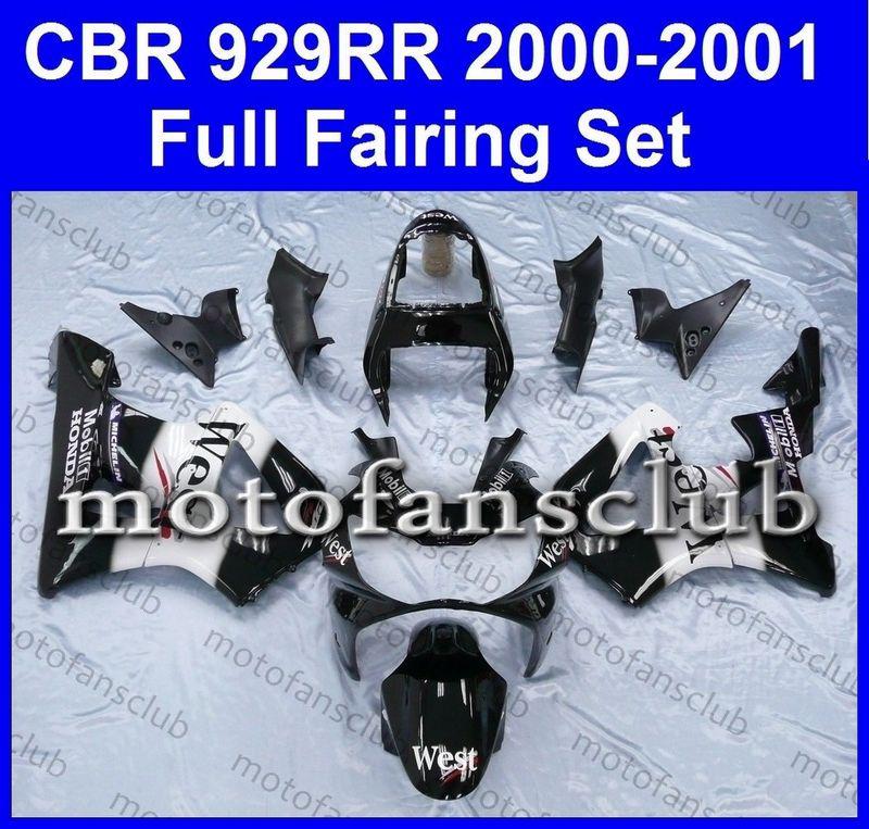 Fit honda 00 01 cbr929rr cbr 929 rr 2000 2001 fairing kit bodywork #04 b